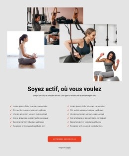 Le Sport Réduit Le Stress - Modèle HTML5 Moderne