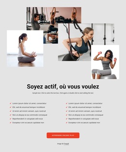 Le Sport Réduit Le Stress - Modèle De Site Web À Télécharger Gratuitement