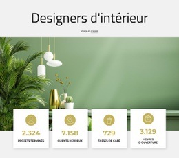 Page De Destination Premium Pour Designers D'Intérieur