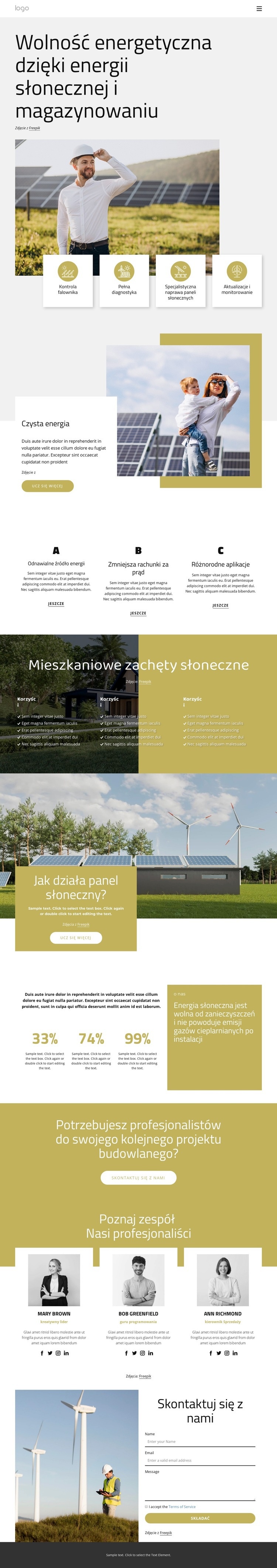 ‎Zaprojektuj swój dach słoneczny Makieta strony internetowej