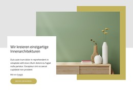 HTML-Seitendesign Für Einzigartige Innendesigns