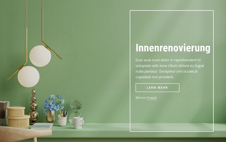 Innenrenovierung Landing Page