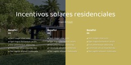 La Energía Solar Comienza Con El Sol.: Plantilla HTML Sencilla