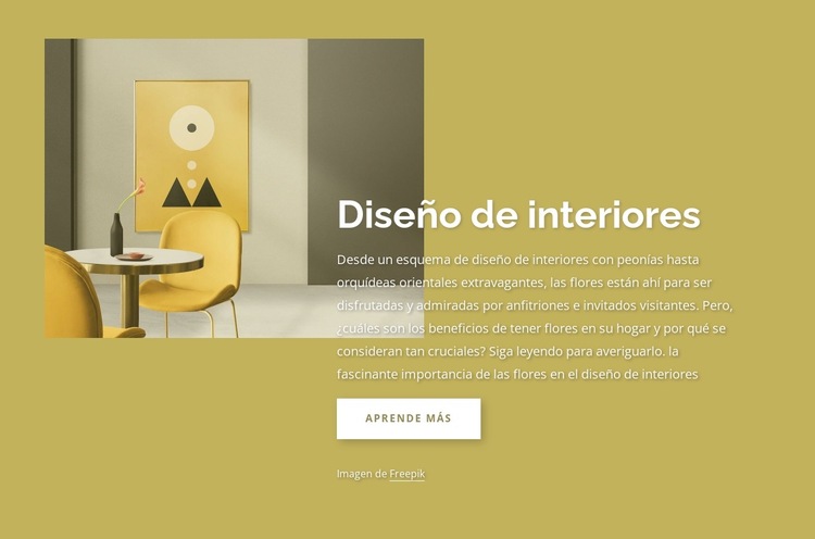 Empresa de diseño de interiores en Londres Plantilla de sitio web