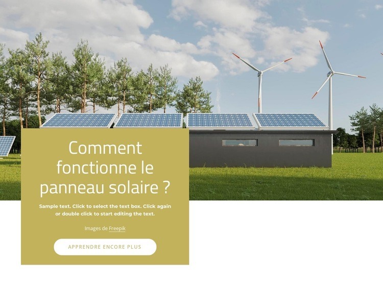 Systèmes d'énergie solaire Conception de site Web