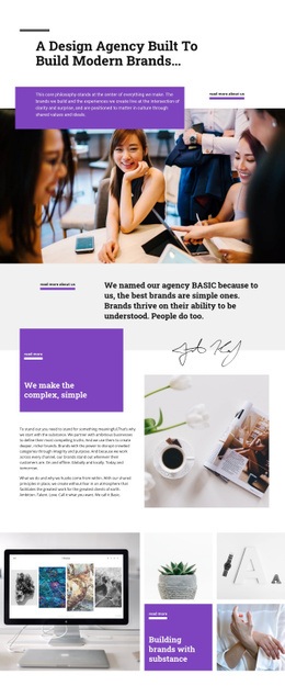 HTML Code For We Create Modernity