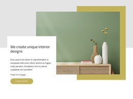 Unique interior designs - CSS Template by Nicepage