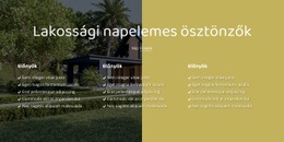 Reszponzív Websablon A Következőhöz: A Napenergia A Nappal Kezdődik