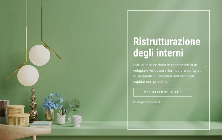 Ristrutturazione degli interni Modelli di Website Builder