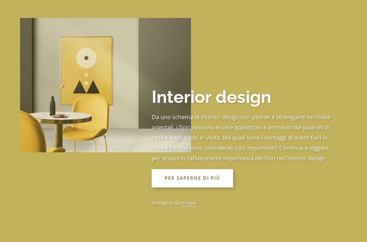 Studio di interior design a Londra Modello HTML