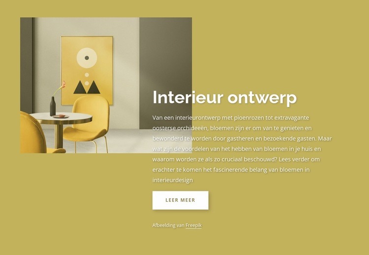 Interieurontwerpbureau in Londen Website Builder-sjablonen