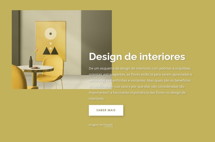 Empresa de design de interiores em Londres Tema WordPress