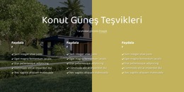 Güneş Enerjisi Güneşle Başlar Için Özel Joomla Şablonu