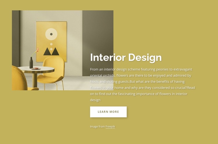 Interior design firm in London Website Builder Templates