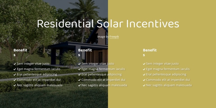 Solar energy begins with the sun Website Builder Software