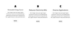 Grid Repeater With Texts - Responsive Homepage Design