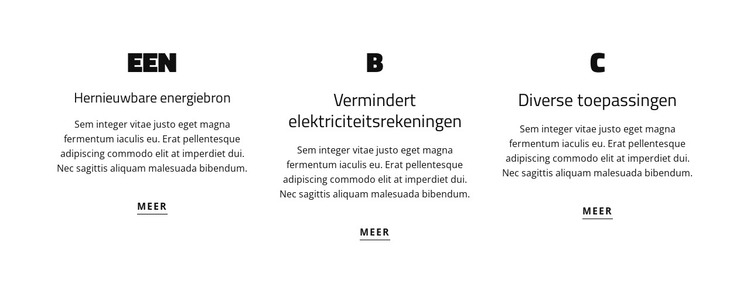 Rasterrepeater met teksten HTML-sjabloon