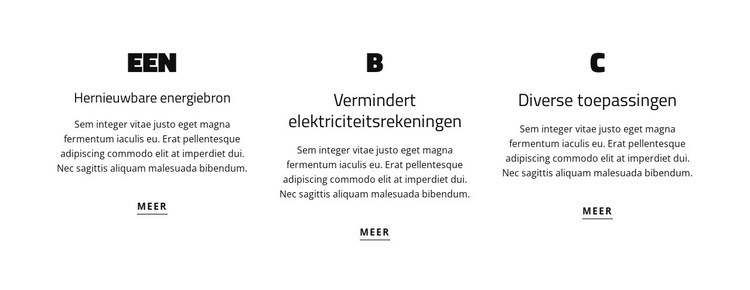 Rasterrepeater met teksten HTML5-sjabloon