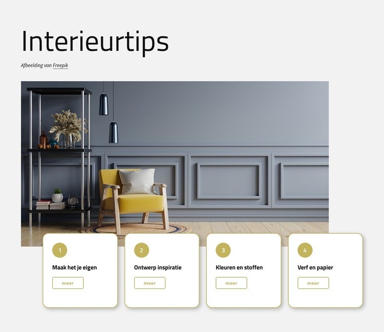 Interieurtips Website Builder-sjablonen