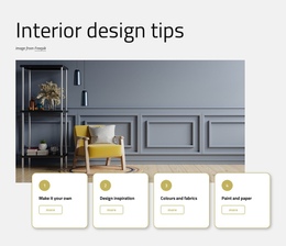 Interior Design Tips - Easy-To-Use One Page Template