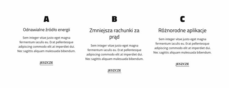 Wzmacniacz siatki z tekstami Projekt strony internetowej