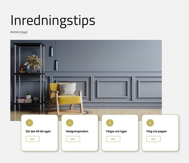 Inredningstips CSS -mall
