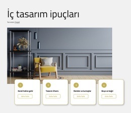 İç Tasarım Ipuçları - Açılış Sayfası Tasarımcısı