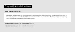 Frequently Asked Questions Html5 Responsive Template