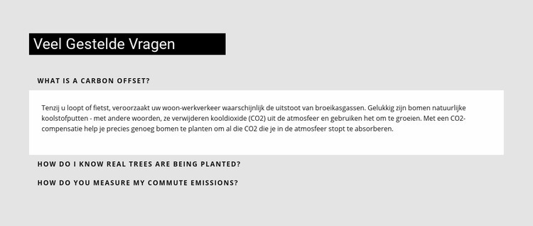 Veel Gestelde Vragen Website Builder-sjablonen