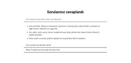 Sorularınız Cevaplandı