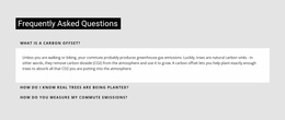 Frequently Asked Questions - Responsive Website Template