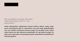 Formüberschrift Und Text - Responsive Website