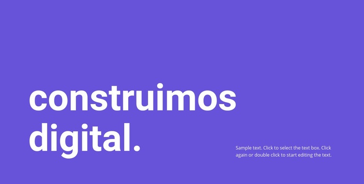 Construimos digital Página de destino