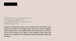 Dar Forma Al Encabezado Y Al Texto: Inspiración De Plantilla De Una Página