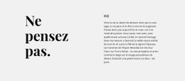 Texte En Deux Colonnes Sur Fond Gris Conception De Sites Web