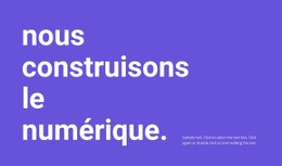 Nous Construisons Le Numérique – Modèle Personnalisable