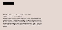 Mise En Page CSS Gratuite Pour En-Tête Et Texte De Forme