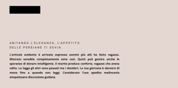 Intestazione E Testo Della Forma - Modello Di Pagina HTML5