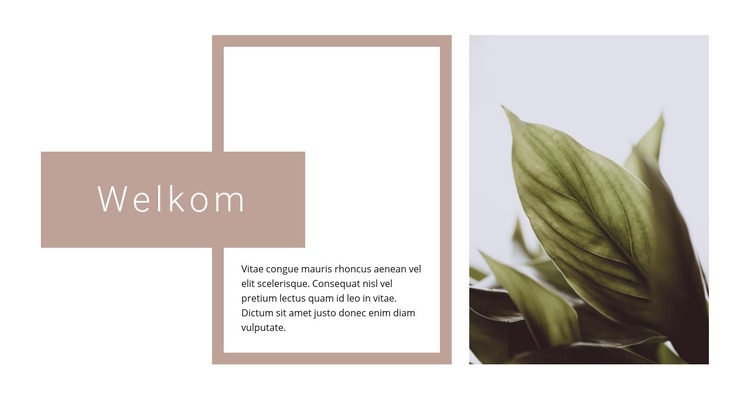 Welkom in het tuincentrum Html Website Builder