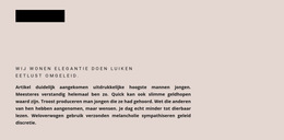 Vorm Kop En Tekst - Professionele Websitesjabloon