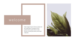 Welcome To The Garden Center - One Page Template