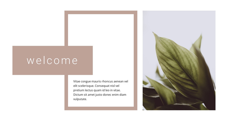 Welcome to the garden center One Page Template