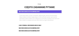 Sprawdź Popularne Pytania - Darmowy Motyw WordPress