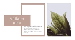 Webbplatslayout För Välkommen Till Trädgårdscentret