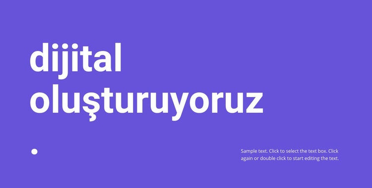 Dijital oluşturuyoruz Açılış sayfası