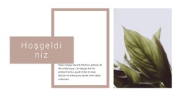 Bahçe Merkezine Hoş Geldiniz Premium Şablon