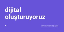 Dijital Oluşturuyoruz - Özelleştirilebilir Şablon