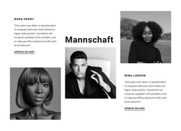 Bootstrap-HTML Für Meinungen Von Firmenmitgliedern