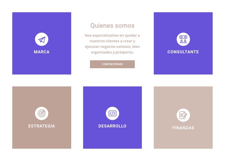 Direcciones de nuestra empresa Plantillas de creación de sitios web