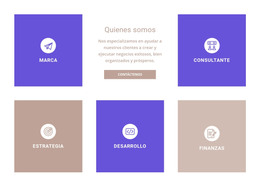 Direcciones De Nuestra Empresa Plantilla HTML